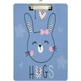 thumbnail image 2 of RYLABLUE Cute Rabbit Clipboard Hardboard Wood Nursing Clip Board and Pull for Standard A4 Letter 13x9 inches, 2 of 5