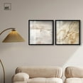 thumbnail image 3 of Neutral Luxe Harmony Set Shadowbox Boho Wall Decor by Art Remedy, Black Frame, 20 x 20, 3 of 6