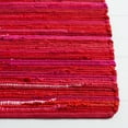 thumbnail image 4 of SAFAVIEH Rag Fergal Striped Cotton Runner Rug, Red/Multi, 2'3" x 12', 4 of 12