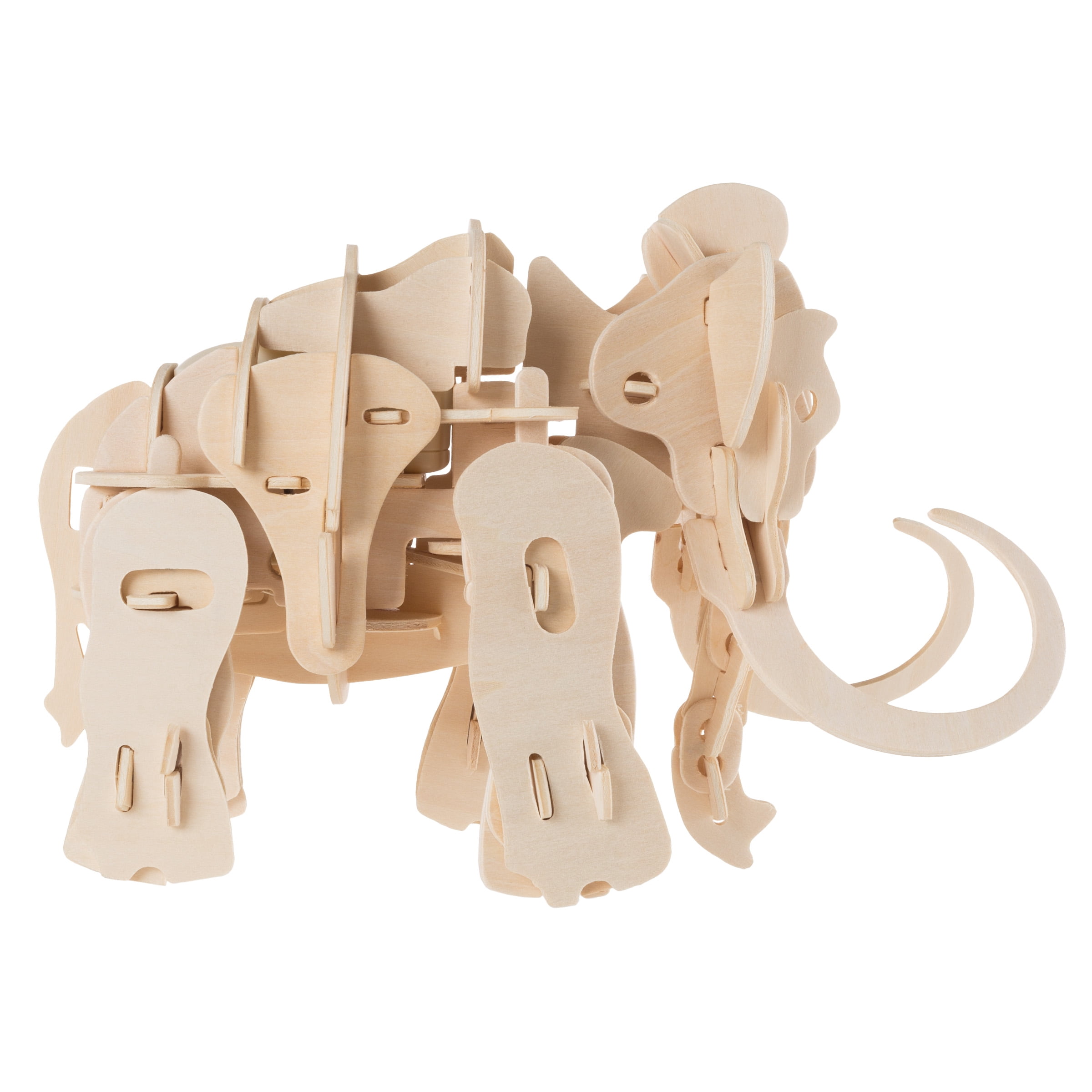 Interactive 3D Wooden Woolly Mammoth Puzzle by Hey! Play!