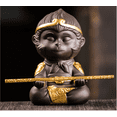 thumbnail image 1 of Té Zisha chino mascota decoración de arcilla púrpura china mono rey Kung Fu juego de té mono rey té mascota para decoración de bandeja de té para el hogar Shuxiu Wang 1327533059459, 1 of 4