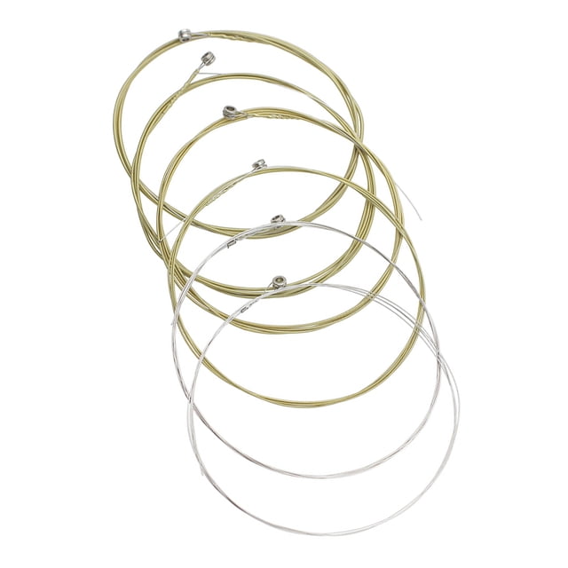 BRIGHTFUFU 6Pcs Electric Guitar Strings Replacement Set Strong Durable Metal Strings for Guitar