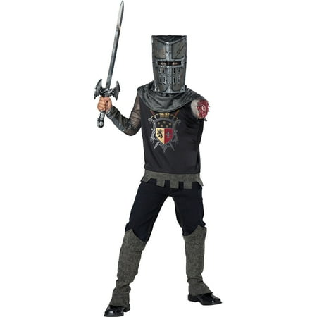 - Boys Black Knight Zombie Medieval Costume