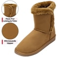thumbnail image 3 of Alpine Swiss Mindy Women’s Winter Boots | Short Faux Shearling Boot | Warm Comfortable Micro Suede | Anti-Slip Sole | Stylish Fall & Winter Footwear, 3 of 9