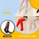 thumbnail image 5 of Guardurnaity 1 par de calcetines, suministros para fiestas, calcetines hasta la rodilla, bonitos patrones, regalo del Día de San Valentín, mangueras Medias Amor medio negro Guardurnaity AP009348-11, 5 of 6