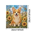 thumbnail image 5 of Animal Pearl Art DIY Craft Kit 5D Diamond Painting for Adults Beginner, Handmade Pearl Beads Diamond Dots Painting Gem Sparkling Horse Home Wall Decoration (Corgi), 5 of 6