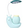 thumbnail image 1 of Cartoon Snail Desk Lamp Pen Holder Eye Protection Learning Reading Lamp USB Charging Folding(Blue)-10.5*5*28cm, 1 of 5