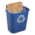 thumbnail image 6 of Medium Deskside Recycling Container, Rectangular, Plastic, 28.13 Qt, Blue | Bundle of 5 Each, 6 of 6