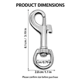 eavy Duty Swivel Snap Hook with Safety Lock, Multi-Purpose Metal ...