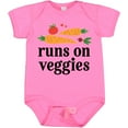thumbnail image 3 of Inktastic Vegetarian Runs on Veggies Boys or Girls Baby Bodysuit, 3 of 5