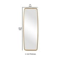 thumbnail image 5 of Benjara BM239256 60 in. Full Length Metal Frame Contemporary Mirror, Gold, 5 of 5