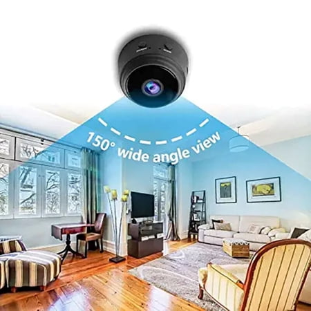 1080P Mini Camera, Portable Small Security Camera, Compact Design, Easy to Use for Home, Office and Indoor Surveillance Scenarios.