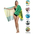 thumbnail image 3 of Tmrbno Tropical Coconut Tree Microfiber Beach Towel, Sand Free, 72' x 36', Blue, 3 of 7