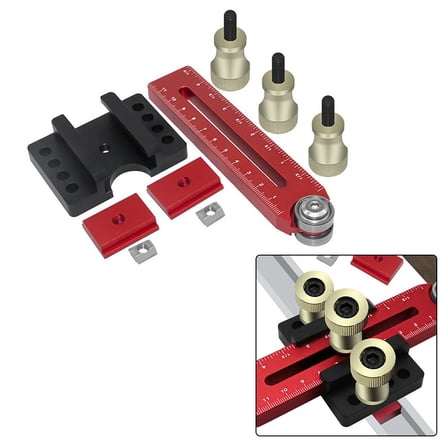 Aluminum Thin Rip Jig for Table Saw:FOR Precision Cuts for Woodworking 3/8,3/4"