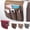 Brown, variant on 5-Pockets Non-Slip Couch Sofa Chair Armrest organizer Armchair Caddy For Smart Phone,Book,Magazines,Ipad,TV Remote Control Holder