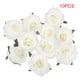 thumbnail image 2 of Elegantes capullos de rosa de seda de inspiración europea para decoración del hogar y de bodas, 2 of 8
