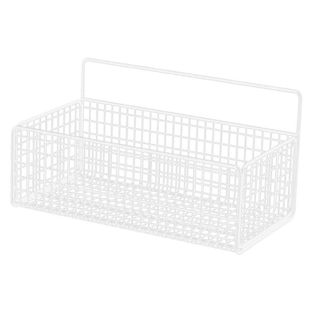 Organizador de cestas de cocina colgantes, estantes flotantes adhesivos multifuncionales para Blanco