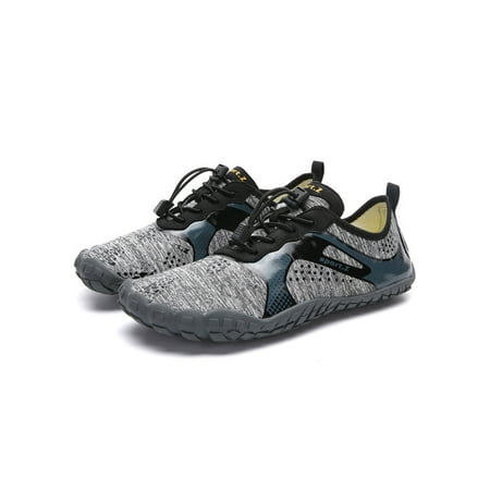 

Ymiytan Womens Mens Aqua Socks Breathable Beach Shoe Barefoot Water Shoes Exercise Flats Comfort Quick Dry Sneakers Light Gray 7