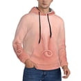 thumbnail image 2 of Kdxio Pig'S Tail Print Mens Casual Hooded Collar Drawstring Hoodies Pullover Sweatshirts Casual Long Sleeve Shirts-X-Large, 2 of 7