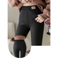 thumbnail image 3 of Forro Polar Para Mujer, Mallas Gruesas Elásticas De Cintura Alta Con Bolsillos, Pantalones De Yoga Cálidos Térmicos Para Invierno, Pantalones Para Senderismo Y Correr Eigraketly HA046943-04, 3 of 6