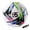 White & Black, variant on PLAYZAP Soccer Ball Size 5 with Pump Deflated, Vibrant Multicolor Design, Bright Tri-Color Indoor/Outdoor Training Sports Ball, Official Size - Ideal Soccer Gift for Kids, Youth & Adults