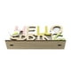 thumbnail image 2 of Cartel de mesa de madera de Pascua, artesanía de mesa, borde liso, rebanadas de madera multicolor creativas para el hogar, oficina, decoración de granja, paquete de 2 Inevent HA028590-00, 2 of 7
