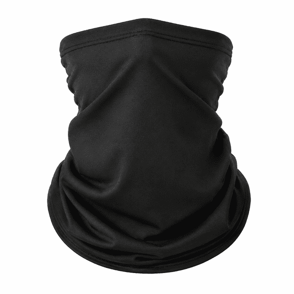 Cooling Neck Gaiter for Men Women, Breathable Ice Silk Face Cover Scarf for Sun Protection, Lightweight Stretch Outdoor Bandana for Fishing, Cycling, Hiking and Running, Black