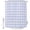 Blue, variant on Orange Checks Shower Curtain Set with Hooks, White Gingham Plaid Abstract Modern Summer Water Repellent Shower Curtains for Bathroom Decor Sturdy Shower Curtain, Machine Washable 36x72 Inch