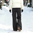 thumbnail image 2 of Auralook Women's Fleece Lined Yoga Pants with Pockets Soft High Waist Flare Leggings Winter Warm Pants, 2 of 6