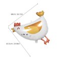 thumbnail image 2 of unbranded 6Ud Globos De Amarillos De Aluminio Para Fiesta Tema Granja Y Baby Shower, 2 of 8