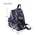 thumbnail image 3 of FORMRS School Backpack with Front Zippered Pocket 12" Student Travel Daypack, Black Stripes, 3 of 6