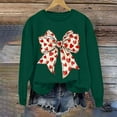 thumbnail image 5 of HAiming Valentines Day Sweatshirts for Women Long Sleeve Cute Bow Print Tops Casual T-Shirts Trendy Tee, 5 of 8