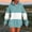 #256-Light Blue, variant on Hooded Sweatshirts For Women Printed Long Sleeve Tops Drawstring Comfy Blouse With Pockets Gifts For Women