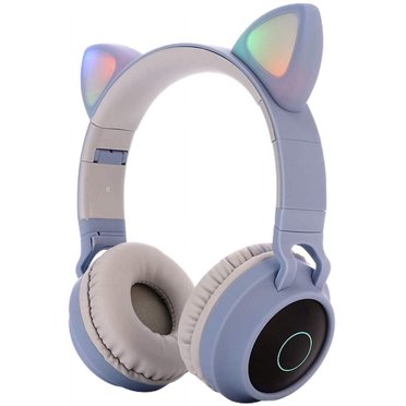 Sendowtek Wireless Headphones for Kids Adults Over Ear Cute Cat Ear
