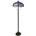 thumbnail image 3 of Warehouse of Tiffany 18-inch Floor Lamp in Bronze Metal Finish, 3 of 7