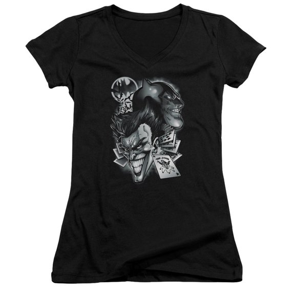 Batman Archenemies Junior Women's T-Shirt V-Neck Black