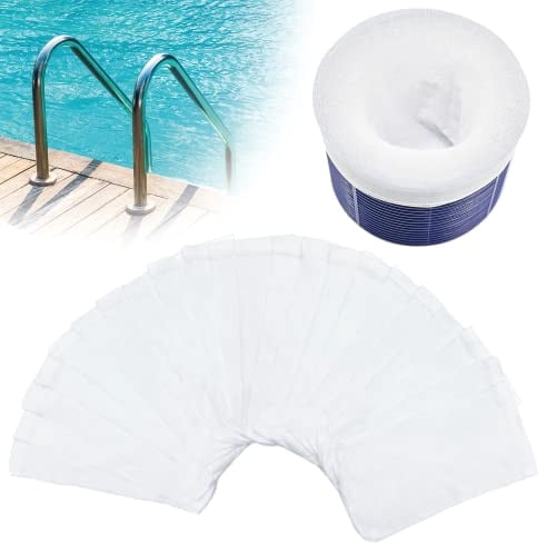 50 Pack Pool Skimmer Filter  Socks, Reusable Pool Socks for Skimmer Basket, Skimmer Socks for Above Ground & Inground Pool (50 Pack)