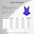 thumbnail image 4 of Aislor Women Rhinestones Feather Dacne Leotard Sleeveless Ballet Unitard Cocktail Party Dress Stage Wear White L, 4 of 7