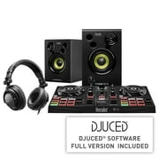 Hercules DJ Learning Kit w/ Inpulse 200 DJ Controller, 15 Watt Monitor Speakers and Sound-Isolating Headphones -2 Decks