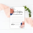 thumbnail image 2 of Koyal Wholesale Terracotta Abstract Shapes Wedding Advice & Well Wishes Guest Book Cards for Bride and Groom, 56 Pack, 2 of 5