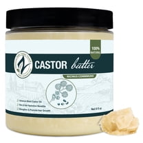 Zatural Castor Oil Body Butter - Organic Castor & Shea Butter for Skin Moisturizing & Hair Care, 8 oz