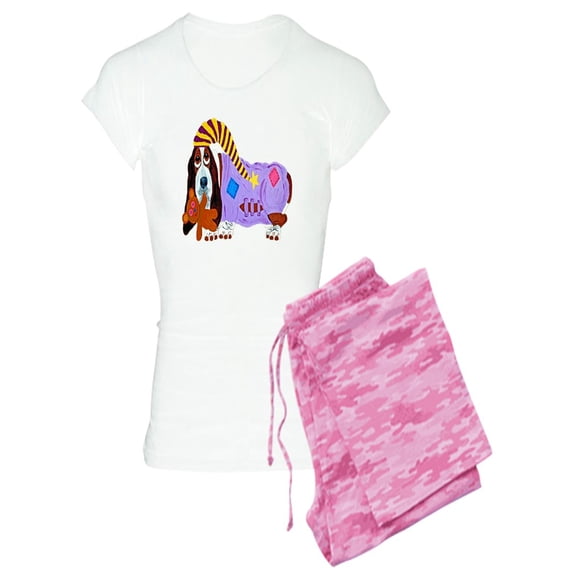 CafePress - Basset Hound Bedtime - Women's Light Pajamas