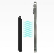 mophie Snap+ Juice Pack Mini - Wireless Portable Magnetic Charger with 5000 mAh Internal Battery Compatible with MagSafe & Qi-Enabled Smartphones Works with Apple Samsung and Google Phones Black