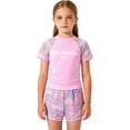 thumbnail image 2 of Gyujnb Sporty Two-Piece Tankini Swimsuit Abstract Print for Swimming Beach (Little Girls, Big Girls),7-9 Years, 2 of 4