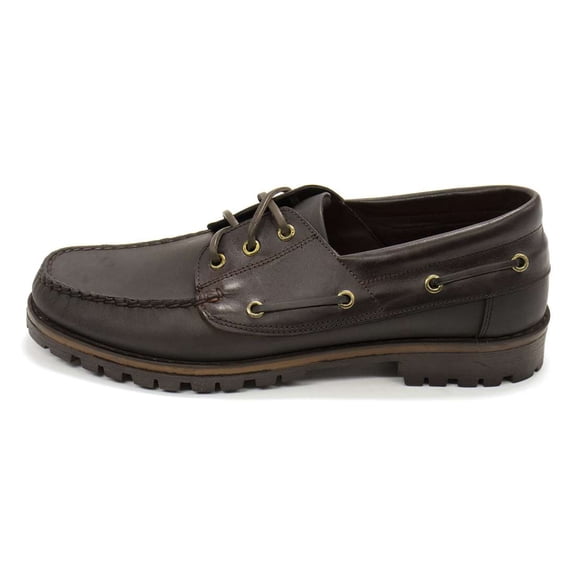 Tekin Men's Side Classic 3-eye Boat Shoes, Brown,9 M US