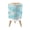 Color 3, variant on Small Trash Can with Lid Monochrome Tropical Jungle Banana Palm Trees Woodland 1.8 Gallon Dog Proof Trash Can Round Garbage Can Waste Bin Wastebasket for Bathroom Bedroom Living Room