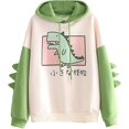 thumbnail image 4 of YUUOKPO Sudadera con capucha de dinosaurio Kawaii Sudadera con capucha linda para adolescentes, 4 of 5