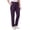 Purple, variant on Women’s Scrub Pants, Elastic Waist, Stretch Cargo Pockets, Black, L
