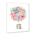 thumbnail image 2 of Designart 'A Bow With Flower Tree In A Pot' Farmhouse Framed Art Print, 2 of 4