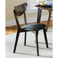 thumbnail image 3 of 5 Piece Mid Century Modern Dining Table and 4-Chair Set in Dark Walnut, 3 of 6